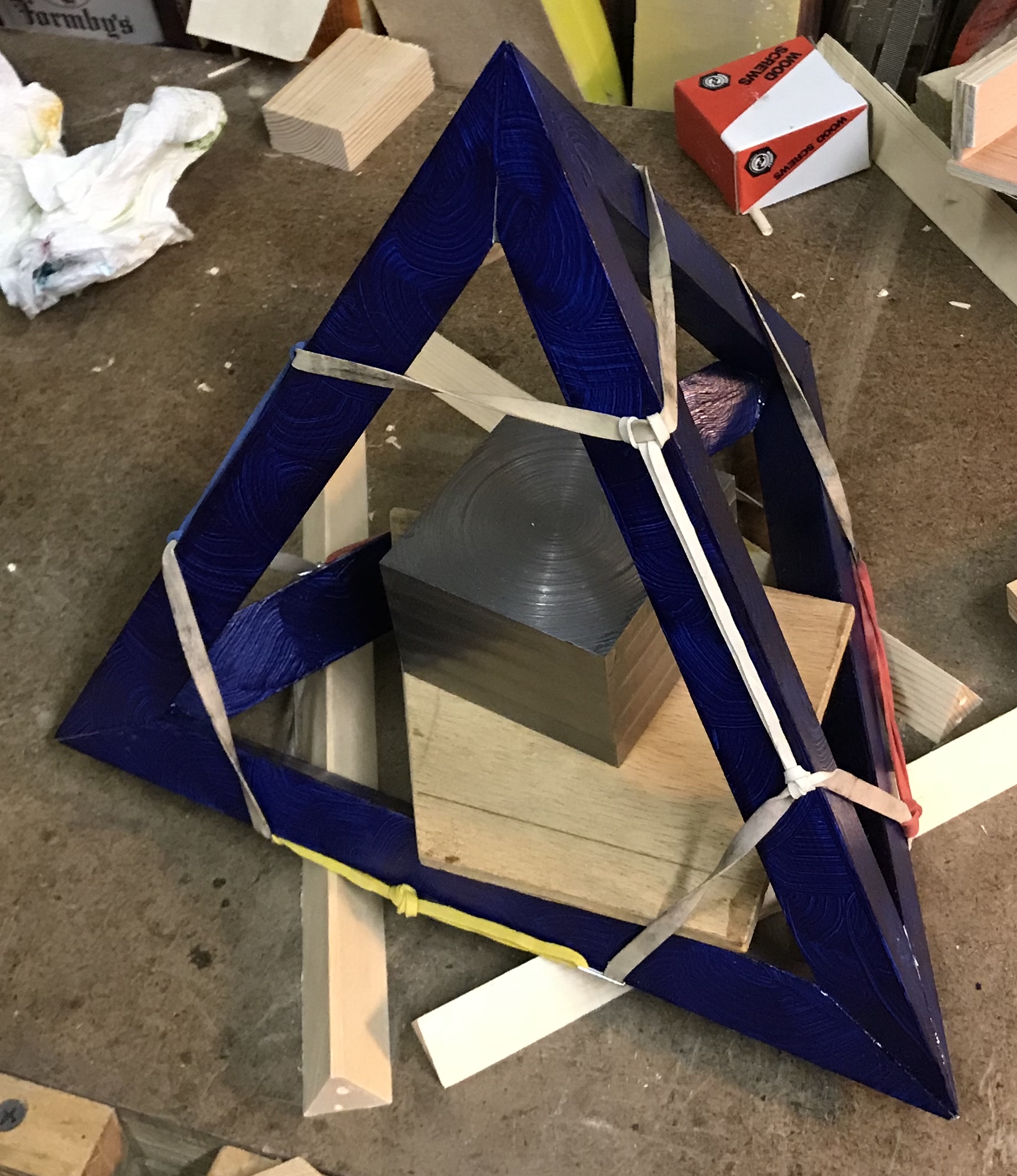 Tetrahedron glued